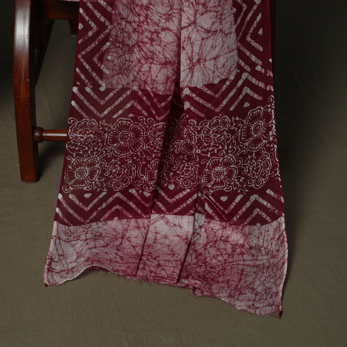 Hand batik cotton 3pc unstitched dress material 19