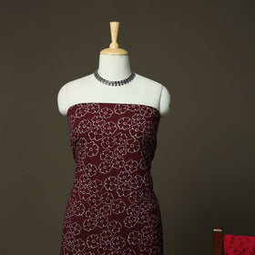Hand batik cotton 3pc unstitched dress material 28