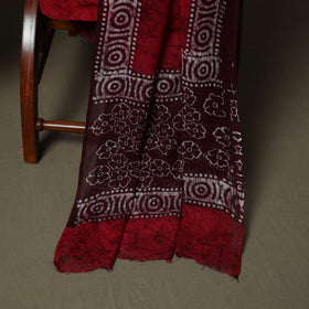 Hand batik cotton 3pc unstitched dress material 28