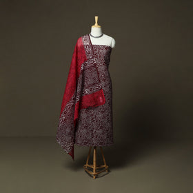 Hand batik cotton 3pc unstitched dress material 37