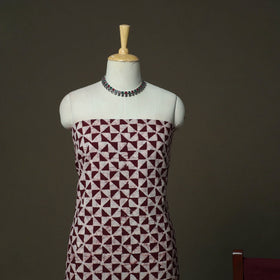 Hand batik cotton 3pc unstitched dress material 54