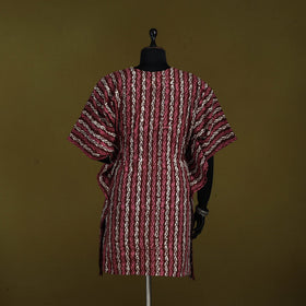 Hand batik cotton medium kaftan 67 - handcrafted