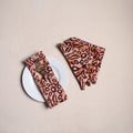 Hand block batik print table napkins (set of 4) 03