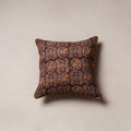 Hand block print kalamkari cushion cover 10 - handcrafted