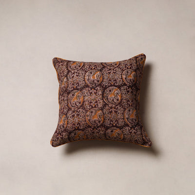 Hand block print kalamkari cushion cover 10 - handcrafted