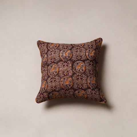 Hand block print kalamkari cushion cover 10 - handcrafted