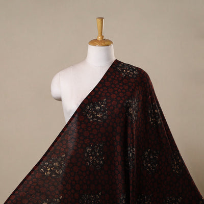 Hand natural dyed chanderi silk fabric 24 - handcrafted