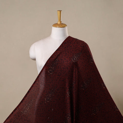 Hand natural dyed chanderi silk fabric 12 - handcrafted