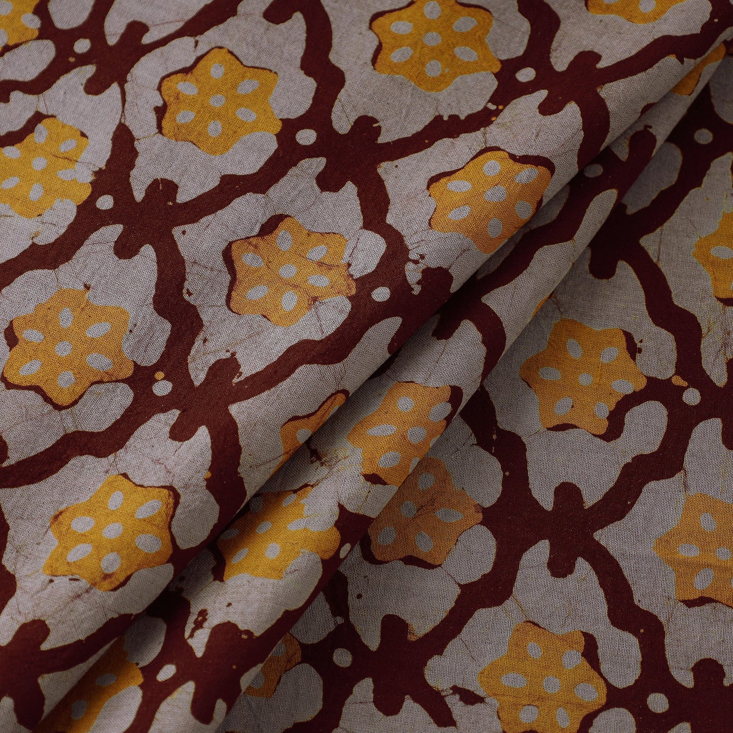  Hand Printed Cotton Batik Fabric