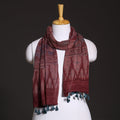  Ajrakh Hand Block Printed Pure Woolen Stole 