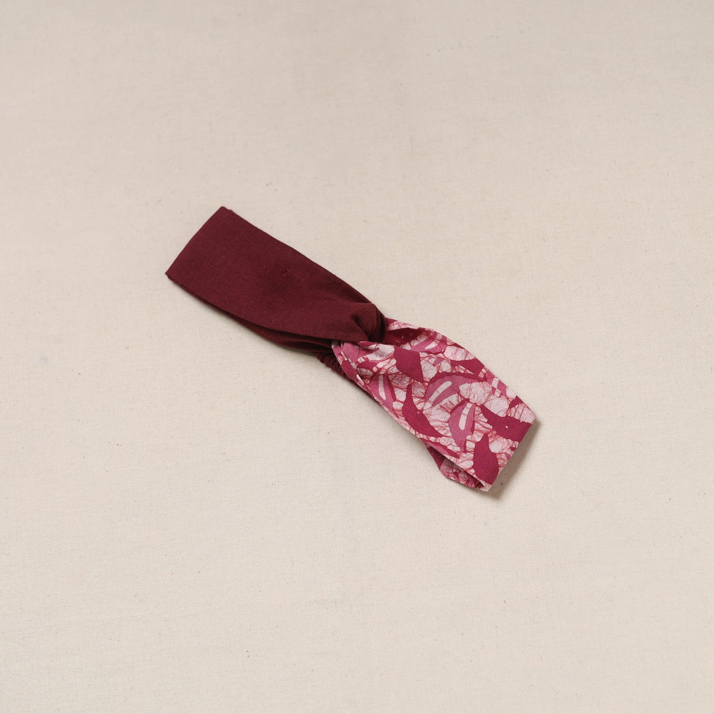 Handcrafted cotton elastic headband 02