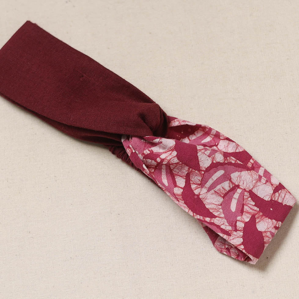 Handcrafted cotton elastic headband 02