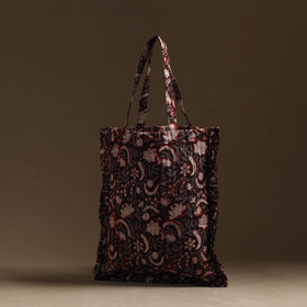 Maroon - handcrafted cotton frill jhola bag 35