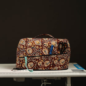 Maroon Handcrafted Cotton Sewing Machine Cover 