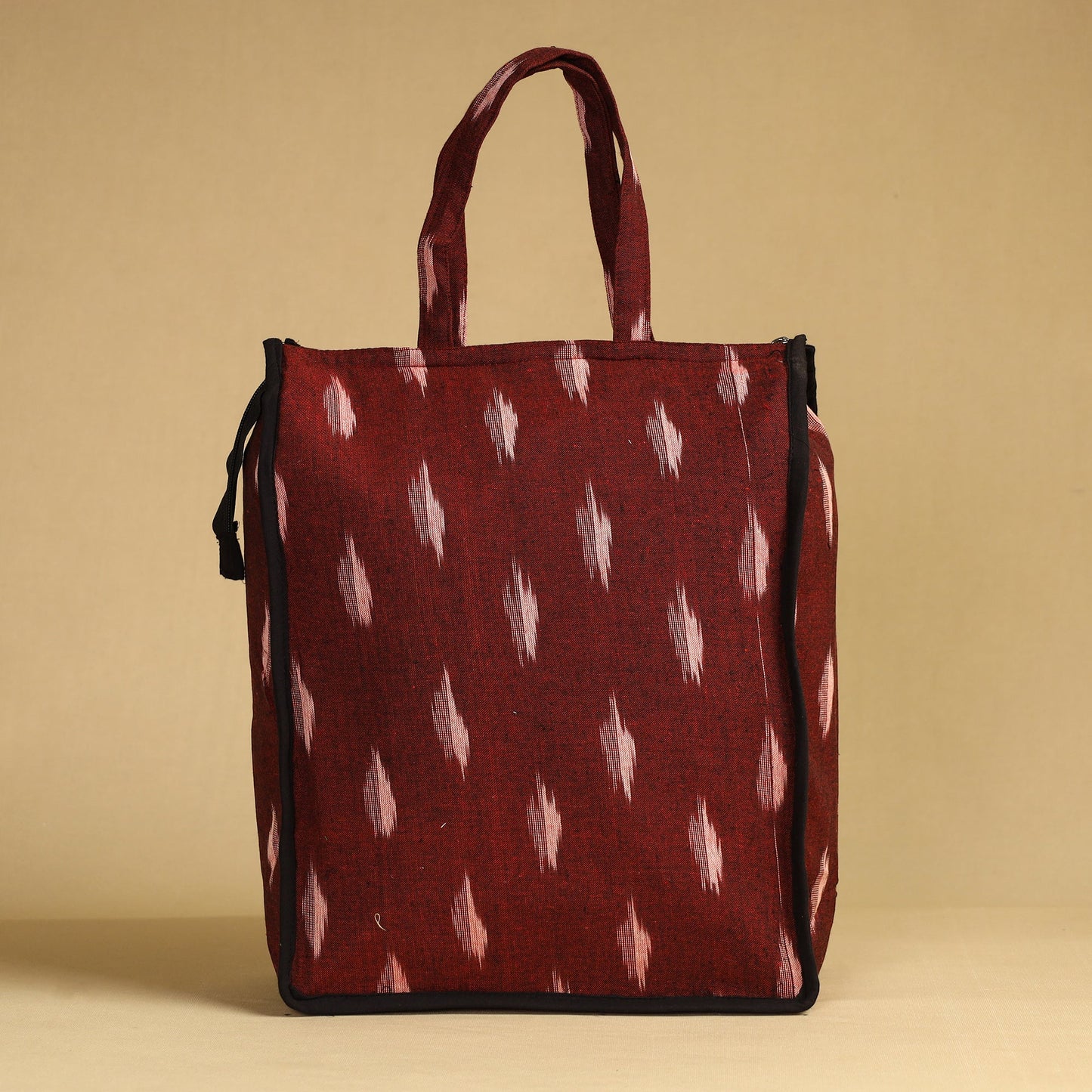 Maroon Handcrafted Cotton Shopping Bag 07