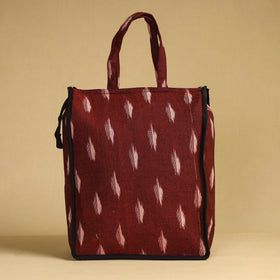 Maroon Handcrafted Cotton Shopping Bag 07