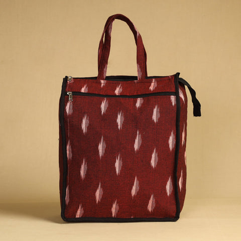 Maroon Handcrafted Cotton Shopping Bag 07