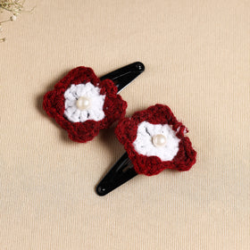 Butterfly Hair Clips for Women – Crochet Set