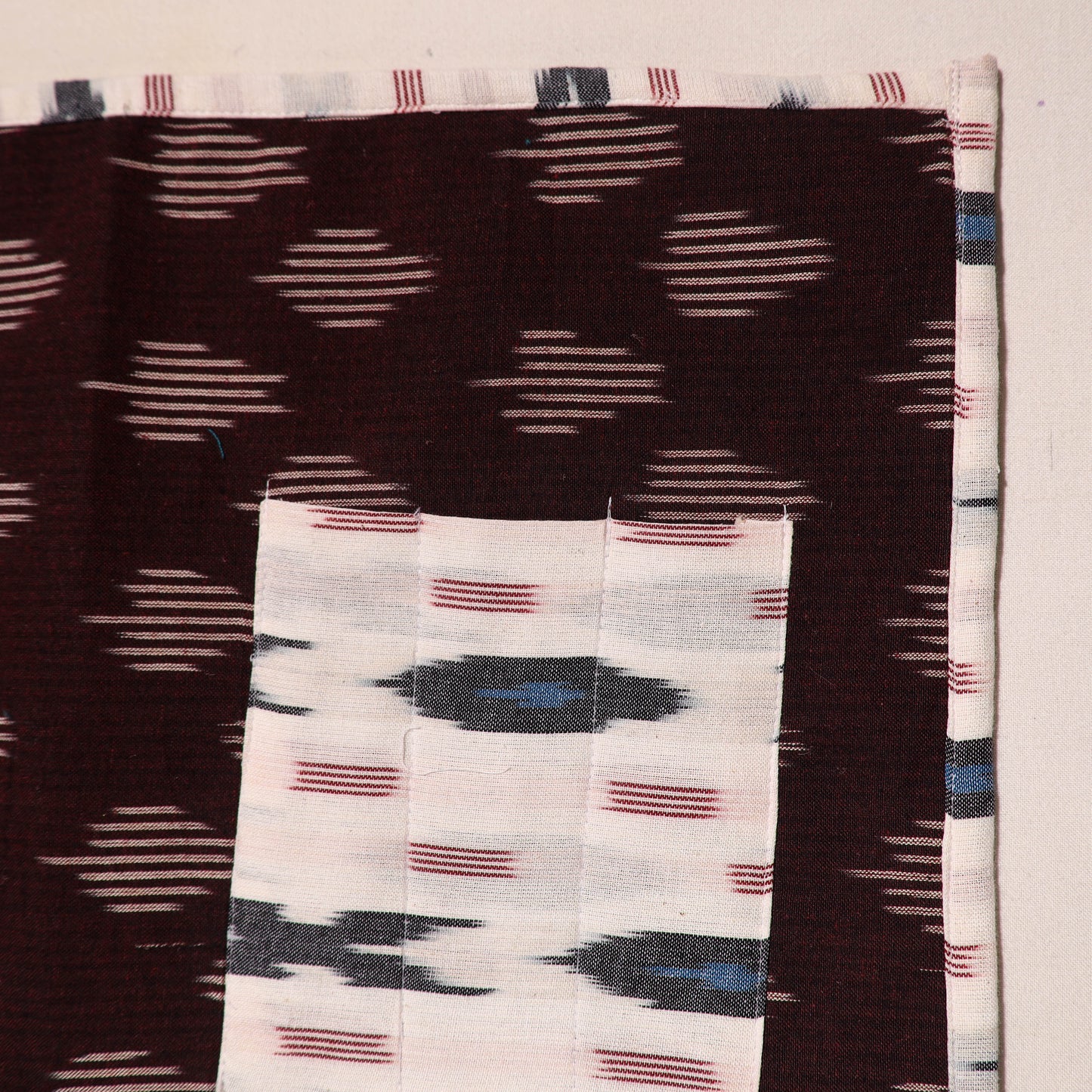  Maroon Traditional Ikat Table Mat for Home 