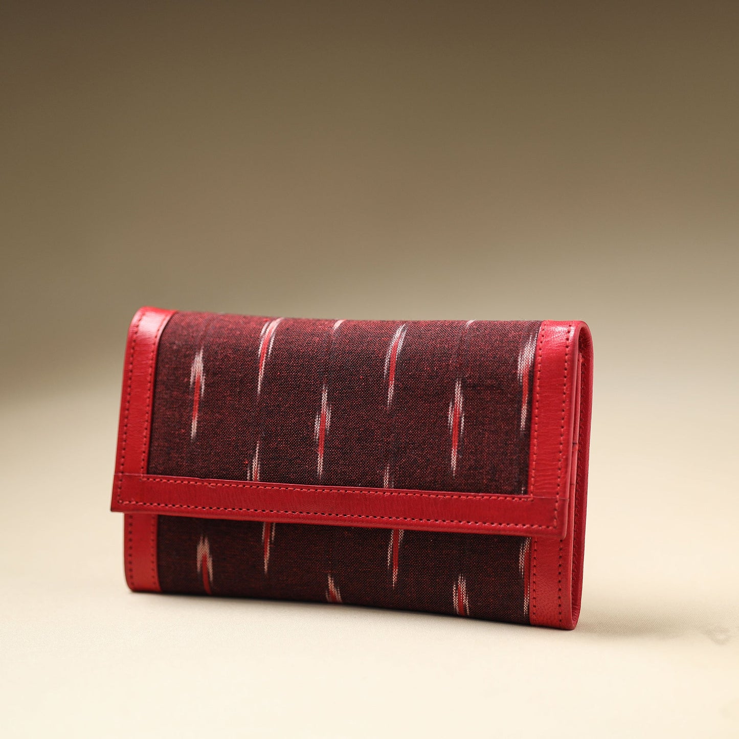  Handcrafted Ikat Weave Leather Wallet 