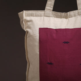 Handcrafted jacquard patch shoulder bag 04