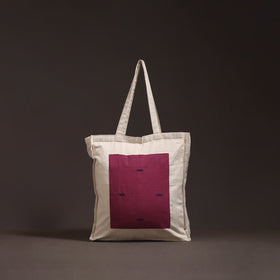 Handcrafted jacquard patch shoulder bag 04