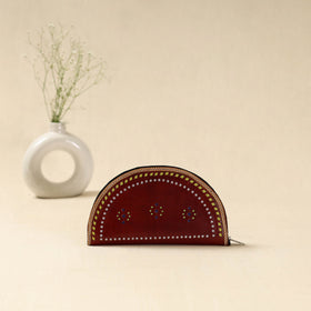 Handcrafted kutch leather clutch / wallet 52