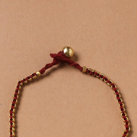 Handcrafted odisha dokra beads threadwork tribal anklet 22