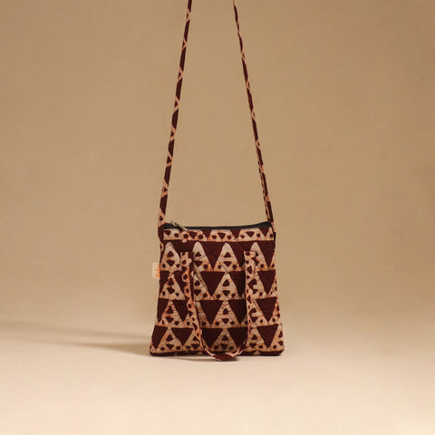 Handcrafted quilted sling bag 43