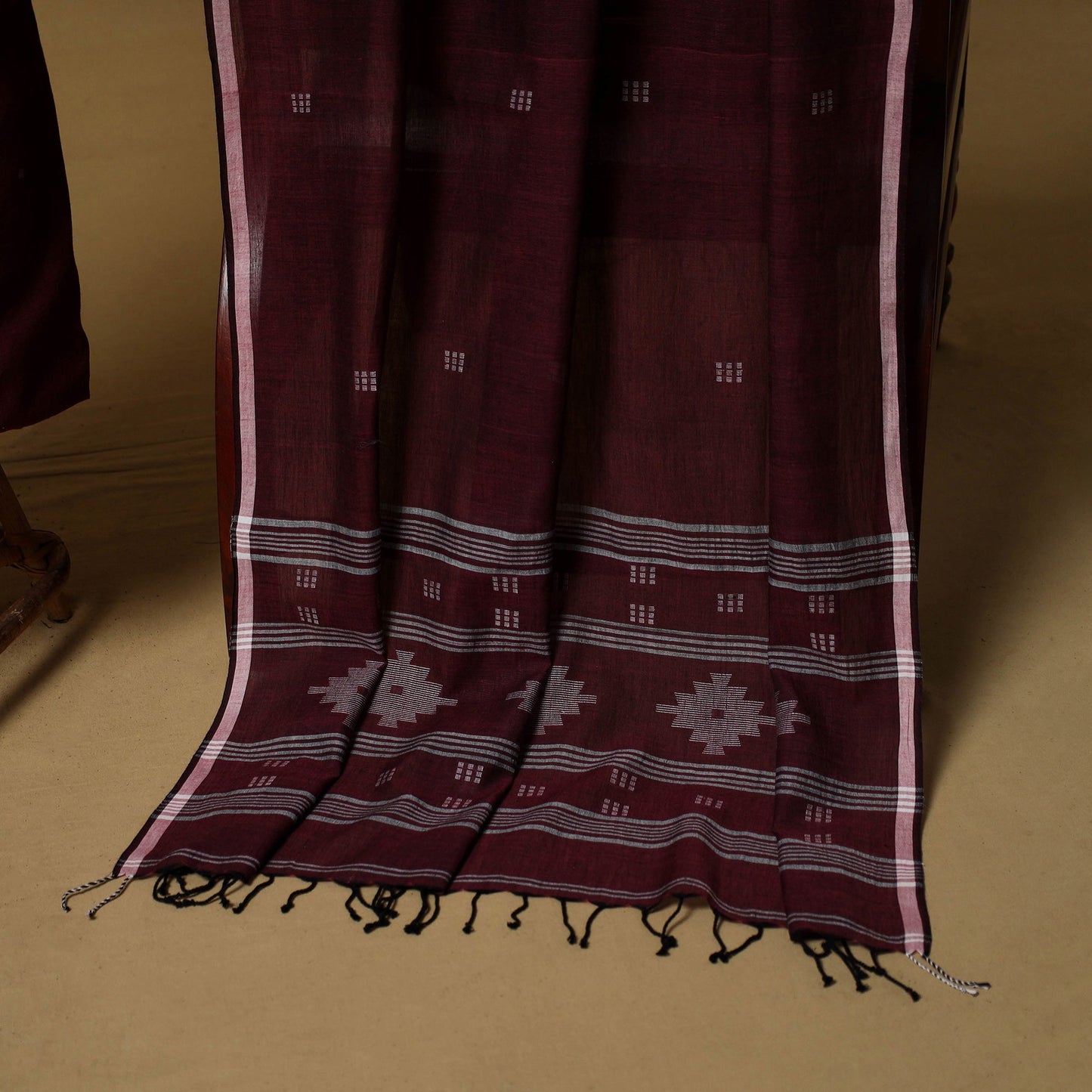 Handloom bengal jamdani cotton 2pc unstitched dress