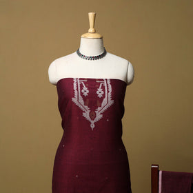 Handloom bengal jamdani cotton 2pc unstitched dress