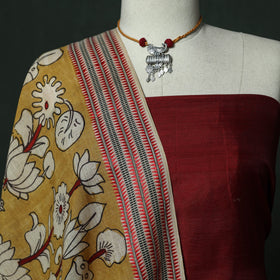 Handloom chanderi silk 2pc unstitched dress material