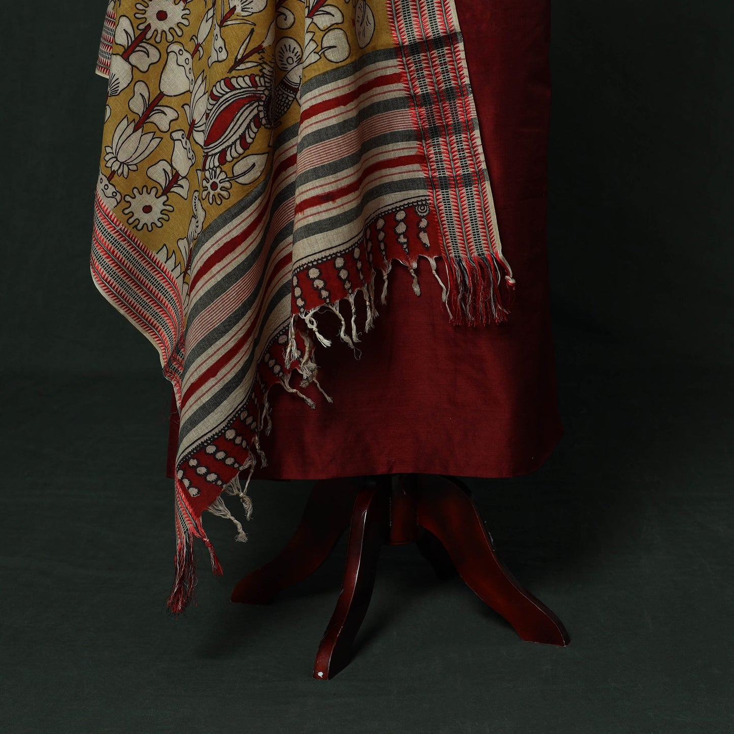 Handloom chanderi silk 2pc unstitched dress material