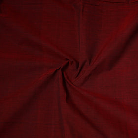 Maroon - handloom cotton mangalagiri fabric with zari