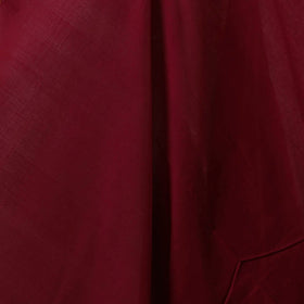 Maroon - handloom cotton mangalagiri fabric with zari