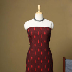 Handloom cotton pochampally ikat 3pc unstitched dress