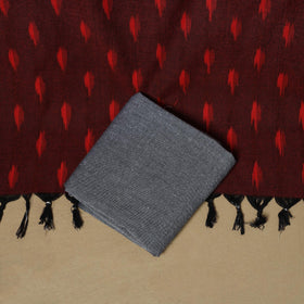 Handloom cotton pochampally ikat 3pc unstitched dress