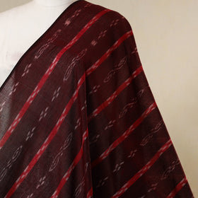 Maroon - handloom cotton sambalpuri ikat fabric 10