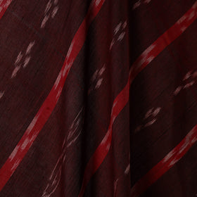 Maroon - handloom cotton sambalpuri ikat fabric 10