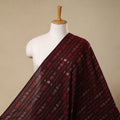 Maroon Handloom Cotton Sambalpuri Ikat Fabric