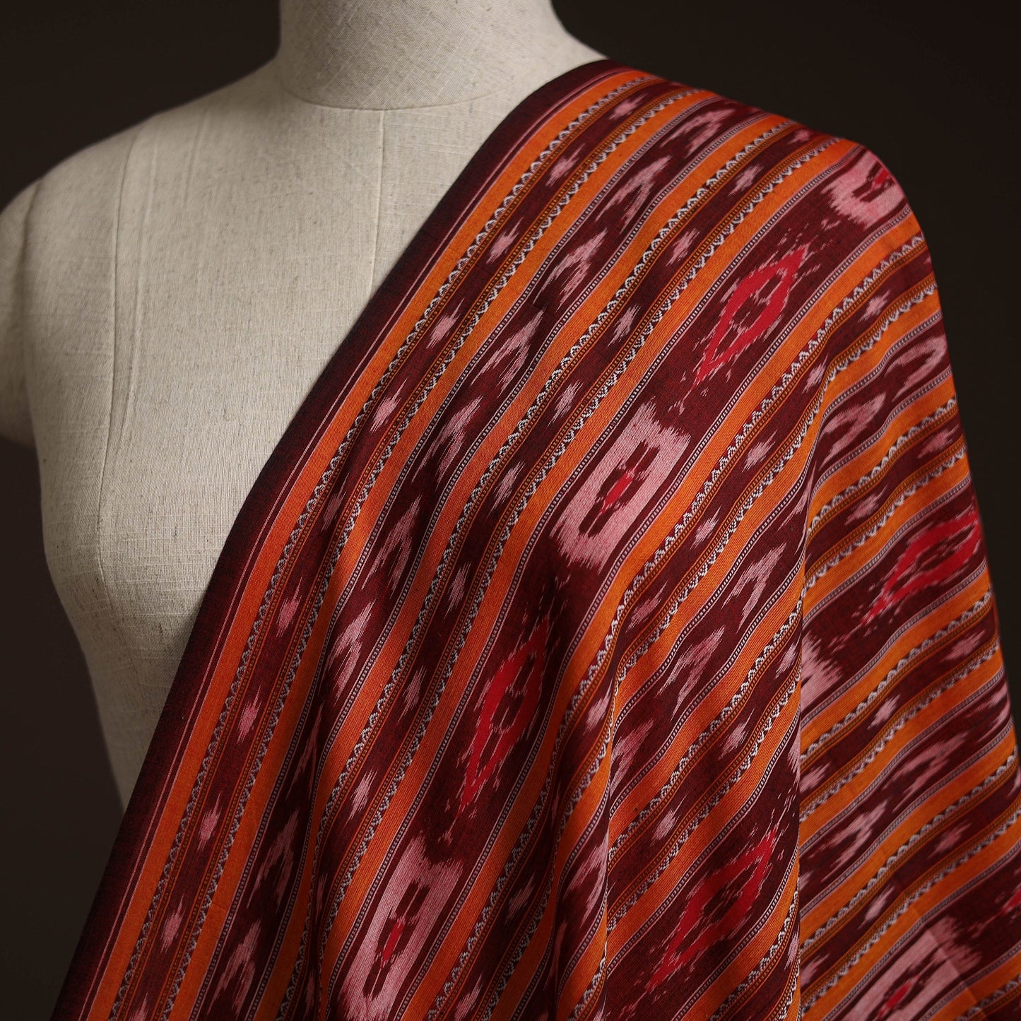 Handloom cotton sambalpuri ikat fabric 19 - handcrafted