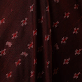 Maroon - handloom cotton sambalpuri ikat fabric 21