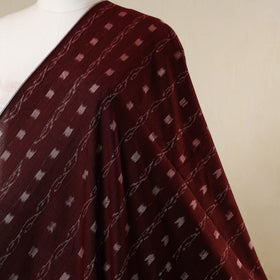 Maroon - handloom cotton sambalpuri ikat fabric 22