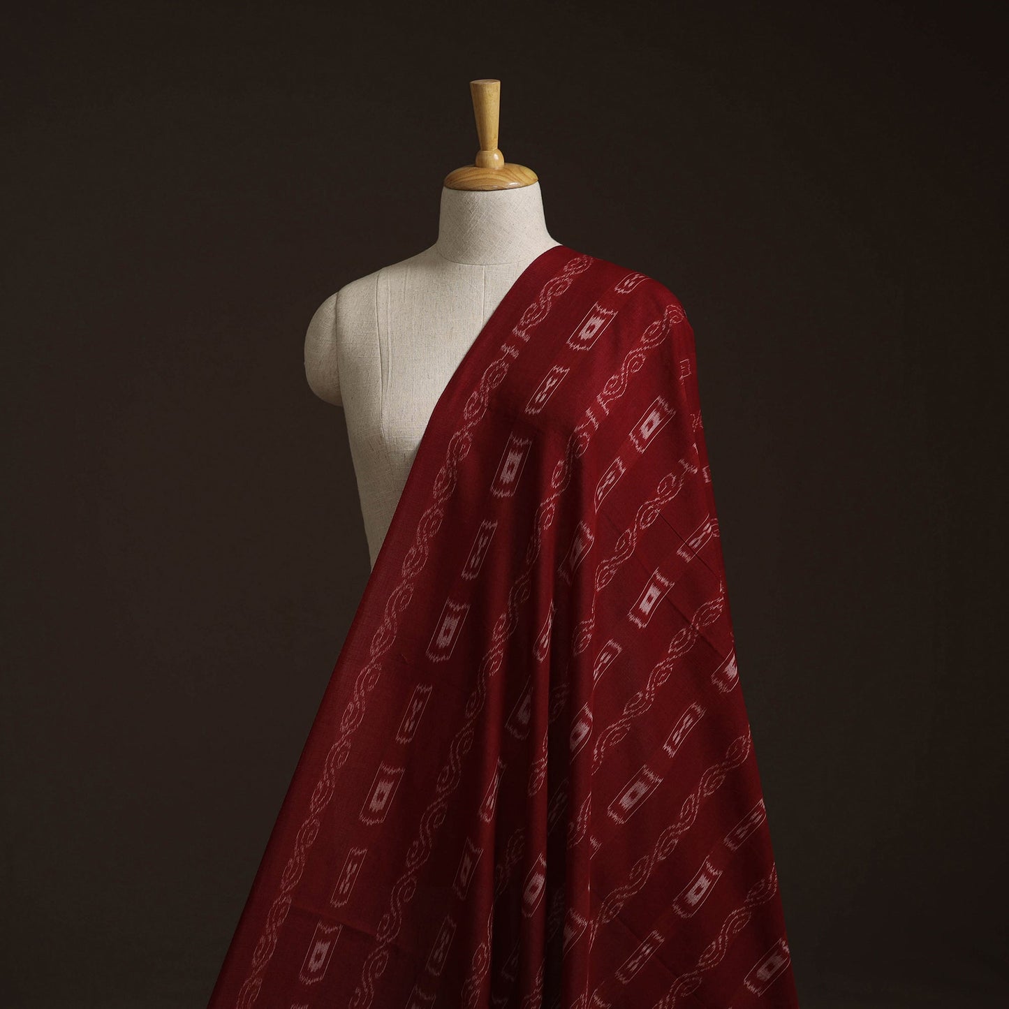Handloom cotton sambalpuri ikat fabric 27 - handcrafted