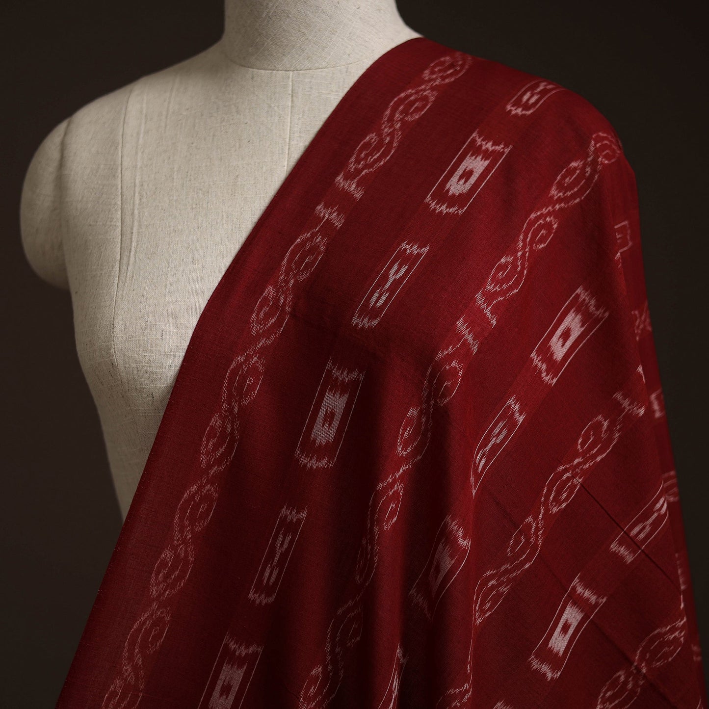 Handloom cotton sambalpuri ikat fabric 27 - handcrafted
