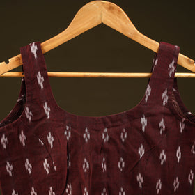 Maroon - handloom cotton stitched sambalpuri ikat blouse 08