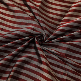 Handloom full tissue silver zari stripes chanderi silk