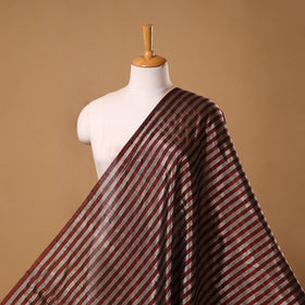 Handloom full tissue silver zari stripes chanderi silk