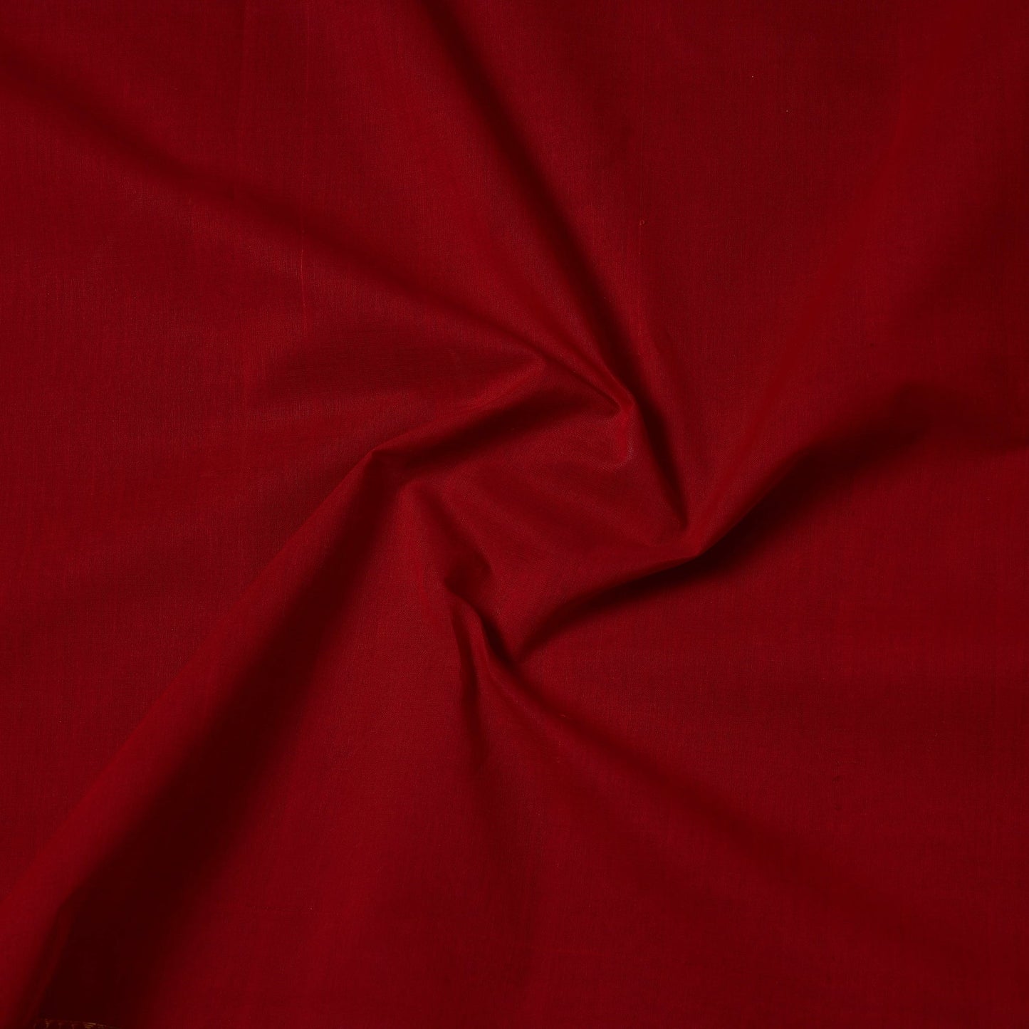 Maroon Handloom Mangalagiri Cotton Fabric with Zari Border