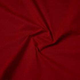 Maroon Handloom Mangalagiri Cotton Fabric with Zari Border